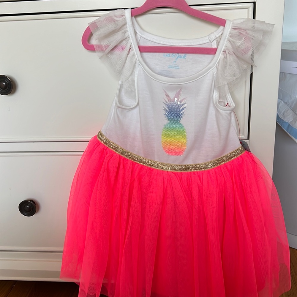 Brand new with tags toddler dress sequins princess pineapple dress 2T